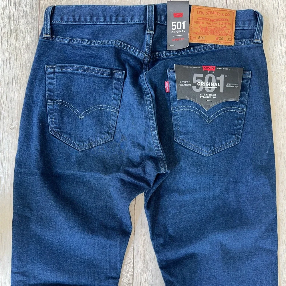 Levi's Men's Dark Blue Slim Straight Jeans